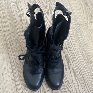 Chloe Black Leather Women's Boots